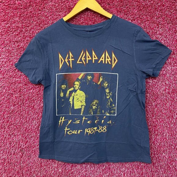 Def Leppard Hysteria Tour Heavy Metal Band T-Shirt Small - Picture 1 of 4